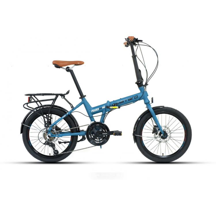 Carraro Flexi 121 HD 21 Vites 20 Jant Katlanır Bisiklet - MAT PETROL-SİYAH-HOLOGRAFİK-KROM-KAHVE