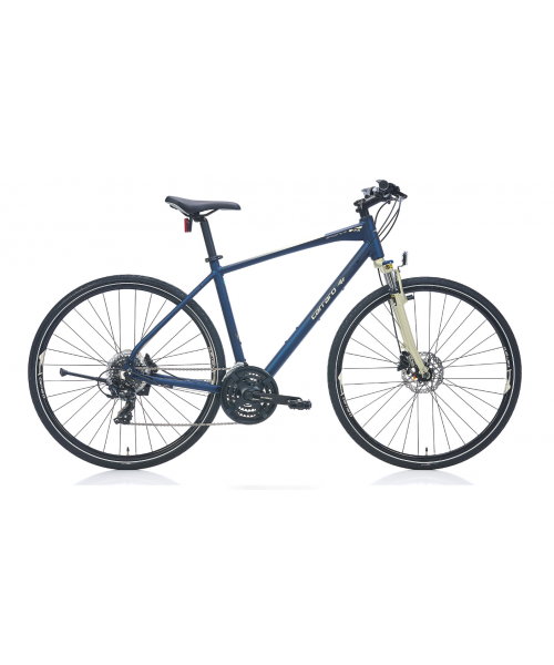 Carraro Sportive 223 Hd - 28 Jant Kadro 21 Vites Şehir Bisikleti - Mat Lacivert / Açık Sarı Gri