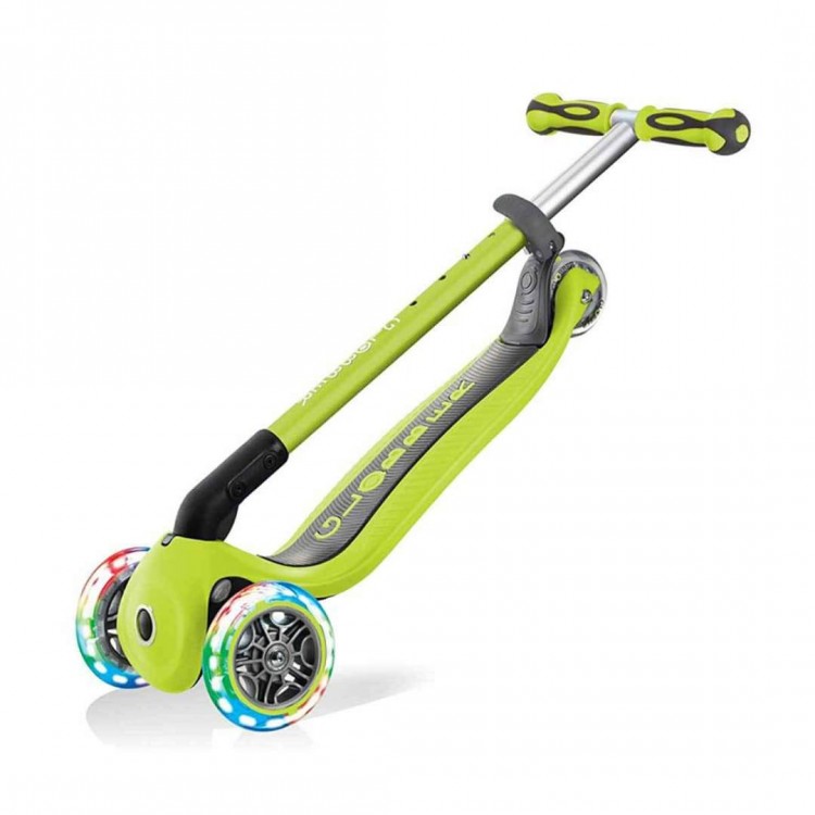 Globber Scooter Globber Go Up Deluxe Yeşil 3 Tekerlekli Oturaklı Çocuk Scooter IŞIKLI