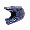 Impact Stroke Full Face Bisklet Kaskı L (59-61cm) Beden Mavi-Mor Sedefli