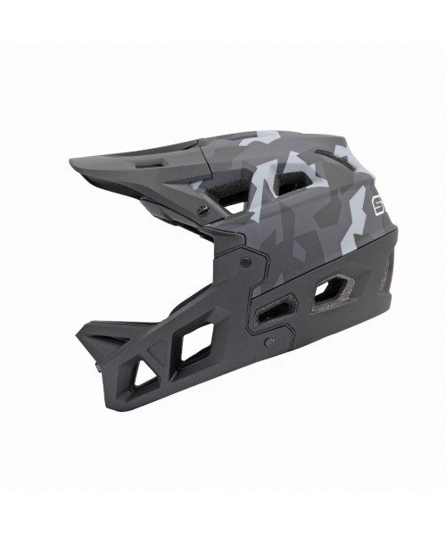 Impact Stroke Full Face Bisklet Kaskı L (59-61cm) Beden Gri Kamuflaj