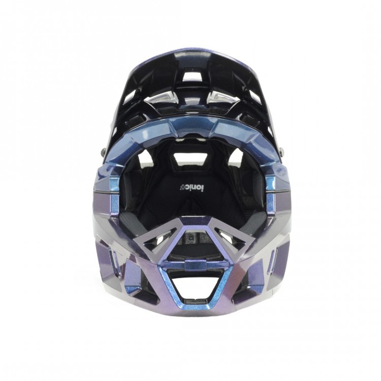 Impact Stroke Full Face Bisklet Kaskı L (59-61cm) Beden Mavi-Mor Sedefli