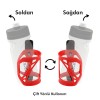 IMPACT Suluk Kafesi - T-SIDE, Sağ/Sol Ayarlı, Plastik, Siyah/Beyaz