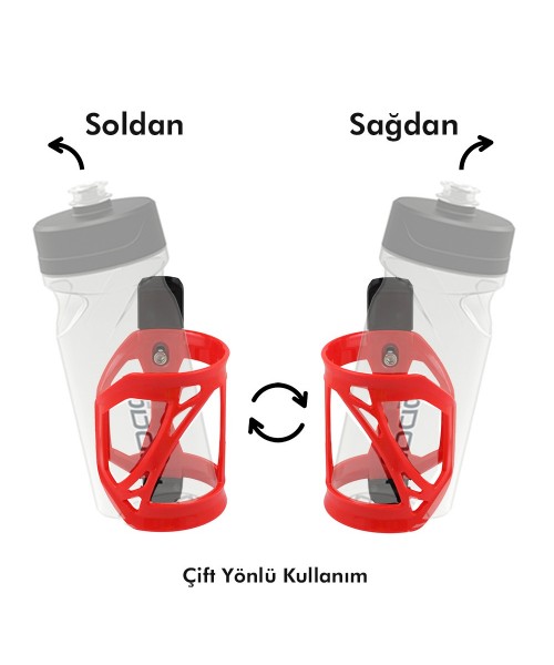 IMPACT Suluk Kafesi - T-SIDE, Sağ/Sol Ayarlı, Plastik, Siyah/Beyaz IMPACT Suluk Kafesi - T-SIDE, Sağ/Sol Ayarlı, Plastik, Siyah/Beyaz