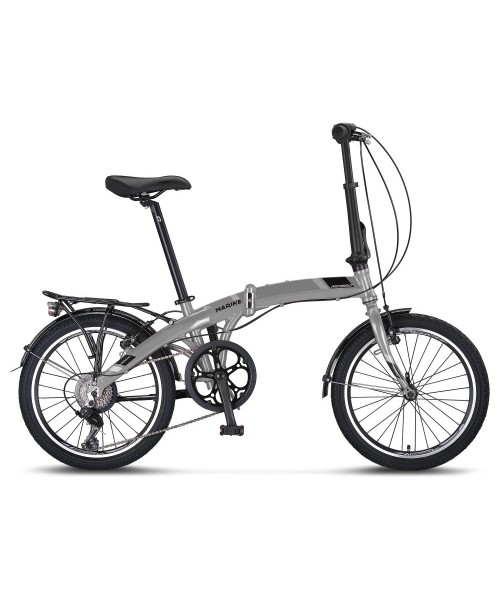 Mosso Marine V 7 Vites 20 Jant Katlanır Şehir Bisikleti - Gri-Silver