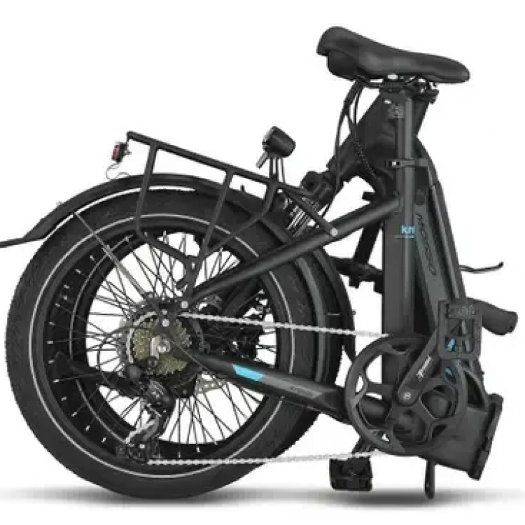 Mosso Kronos Katlanabilir Elektrikli Bisiklet Siyah-Mavi