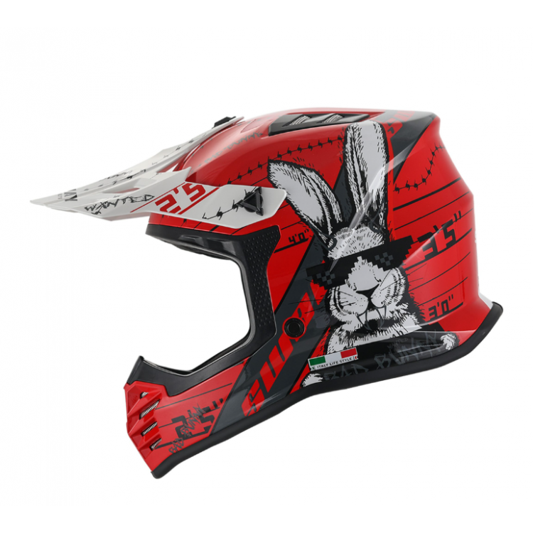 Sway 618 Full Face Cross Kapalı Bisiklet Motosiklet Enduro BUNNY Red Whıte Sway 618 Full Face Cross Kapalı Bisiklet Motosiklet Enduro BUNNY Red Whıte