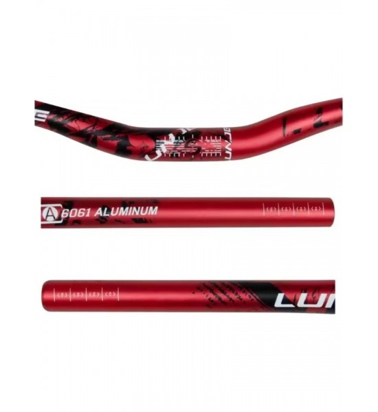 LUNJE 78 cm Kırmızı Gidon – Renkli MTB Geniş Gidon | Hafif ve Dayanıklı