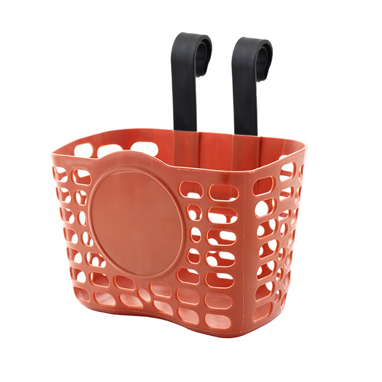 Çocuk Bisikleti Askılı Plastik Ön Sepet Kahve