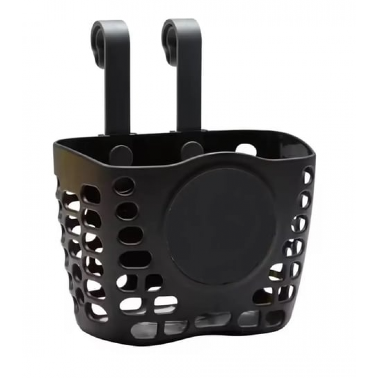 Çocuk Bisikleti Askılı Plastik Ön Sepet Siyah