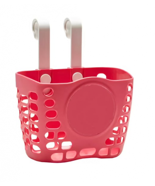 Çocuk Bisikleti Askılı Plastik Ön Sepet Pembe Çocuk Bisikleti Askılı Plastik Ön Sepet Pembe