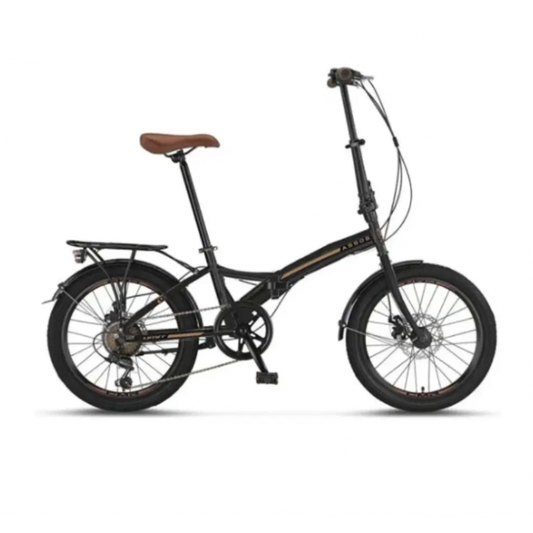 Ümit Assos 2d - 20 Jant 6 Vites Katlanır Bisiklet - Siyah Antrasit