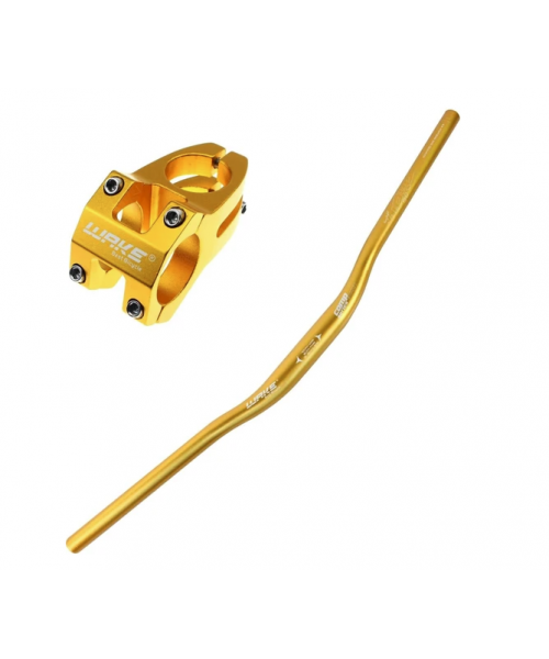 Wake Alüminyum Sarı 31.8 780mm Riser Mtb Gidonu + Gidon Boğazı Seti Wake Alüminyum Sarı 31.8 780mm Riser Mtb Gidonu + Gidon Boğazı Seti