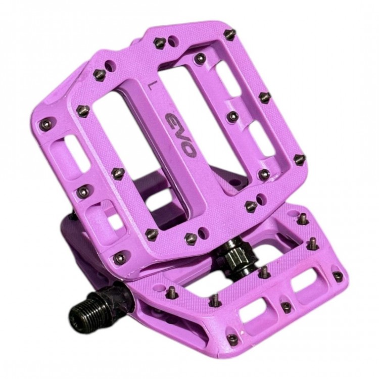 EVO RULMANLI ÇİVİLİ BİSİKLET PEDAL MOR