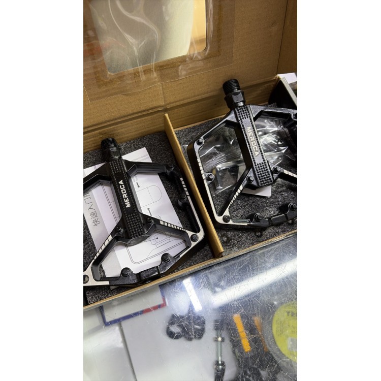 Meroca Siyah Rulmanlı Bisiklet Pedalı | Hafif Alüminyum Mtb Pedal