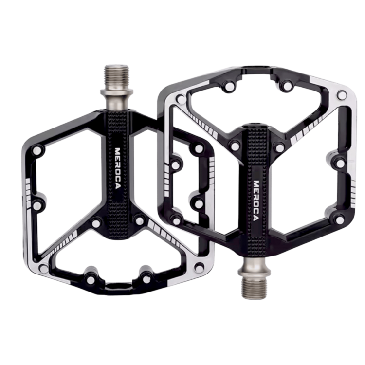 Meroca Siyah Rulmanlı Bisiklet Pedalı | Hafif Alüminyum Mtb Pedal