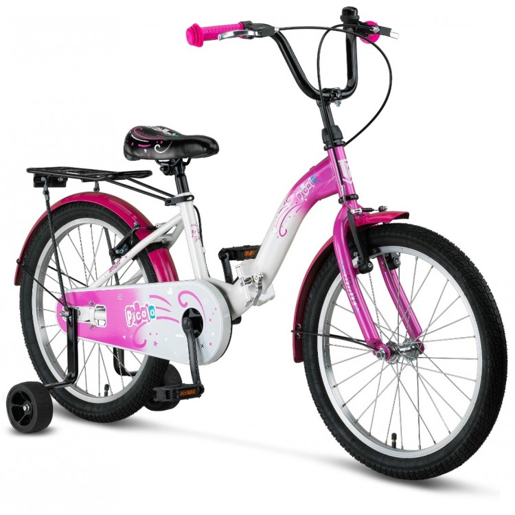 Ümit Picolo 20 Jant Katlanır Çocuk Bisikleti Beyaz Pembe