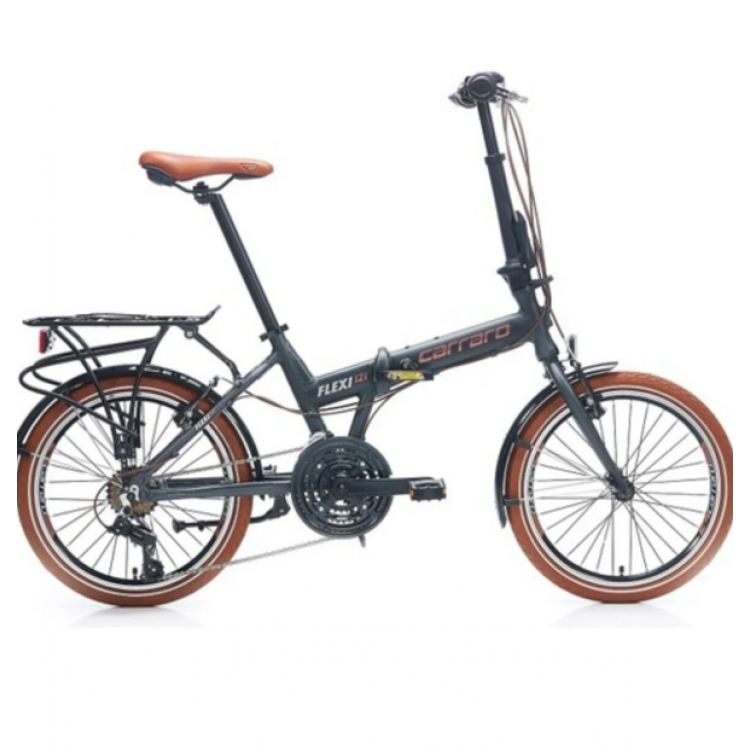 Carraro Flexi 121 V 21 Vites 20 Jant Katlanır Bisiklet - MAT ANTRASİT-GRİ-BAKIR