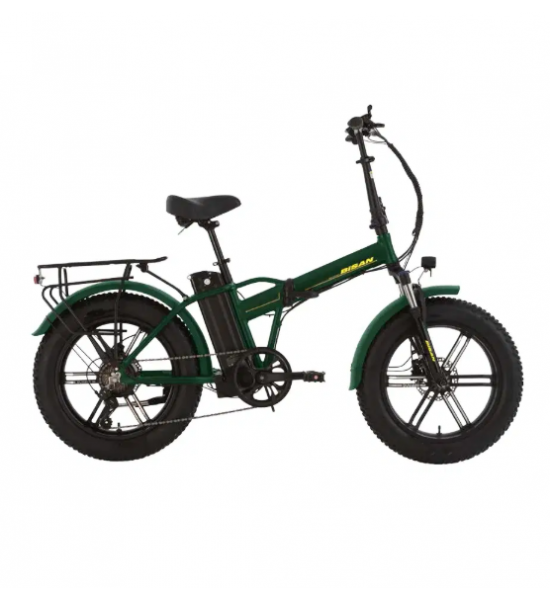 Bisan E - Folding F3 - 20'' Jant - Elektrikli Katlanır Bisiklet - Yeşil