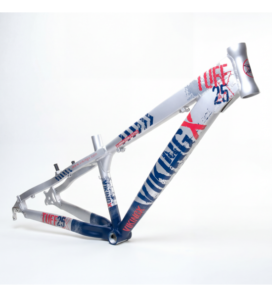 VikingX Tuff X-25 Dirt Jump Kadro Mavi Gümüş – Hafif ve Dayanıklı DJ Frame