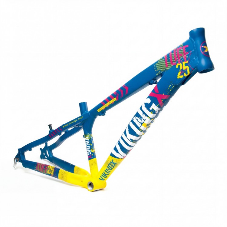 VikingX Tuff X-25 Dirt Jump Kadro Yeşil Sarı – Hafif DJ Kadro 26 Jant